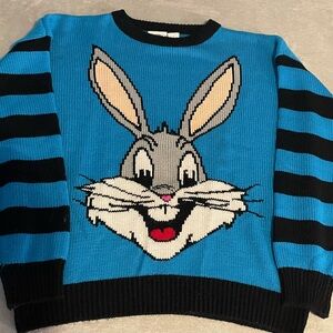 Bugs Bunny Looney Tunes Crewneck Sweater Womens Medium Vintage 1990s